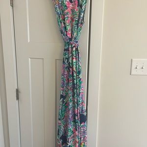 Lilly Pulitzer wrap maxi dress